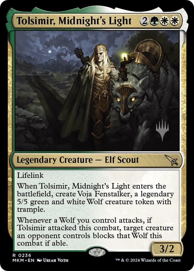 Tolsimir, Midnight's Light (Promo Pack) [Murders at Karlov Manor Promos] | Lots Moore NSW