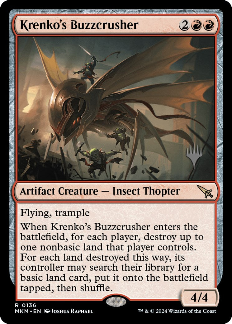 Krenko's Buzzcrusher (Promo Pack) [Murders at Karlov Manor Promos] | Lots Moore NSW