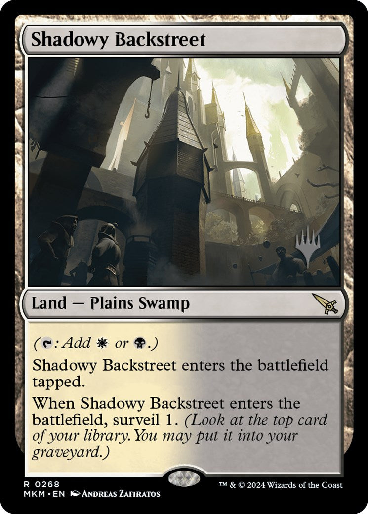 Shadowy Backstreet (Promo Pack) [Murders at Karlov Manor Promos] | Lots Moore NSW