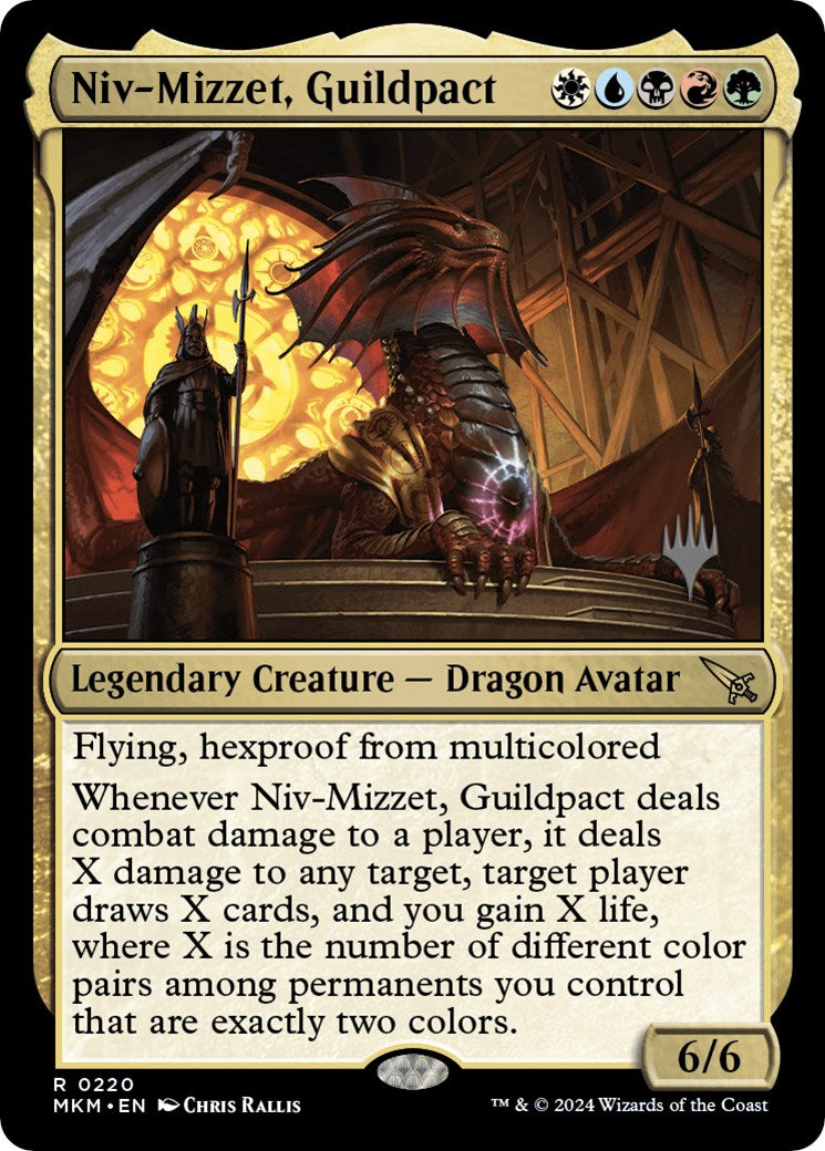 Niv-Mizzet, Guildpact (Promo Pack) [Murders at Karlov Manor Promos] | Lots Moore NSW