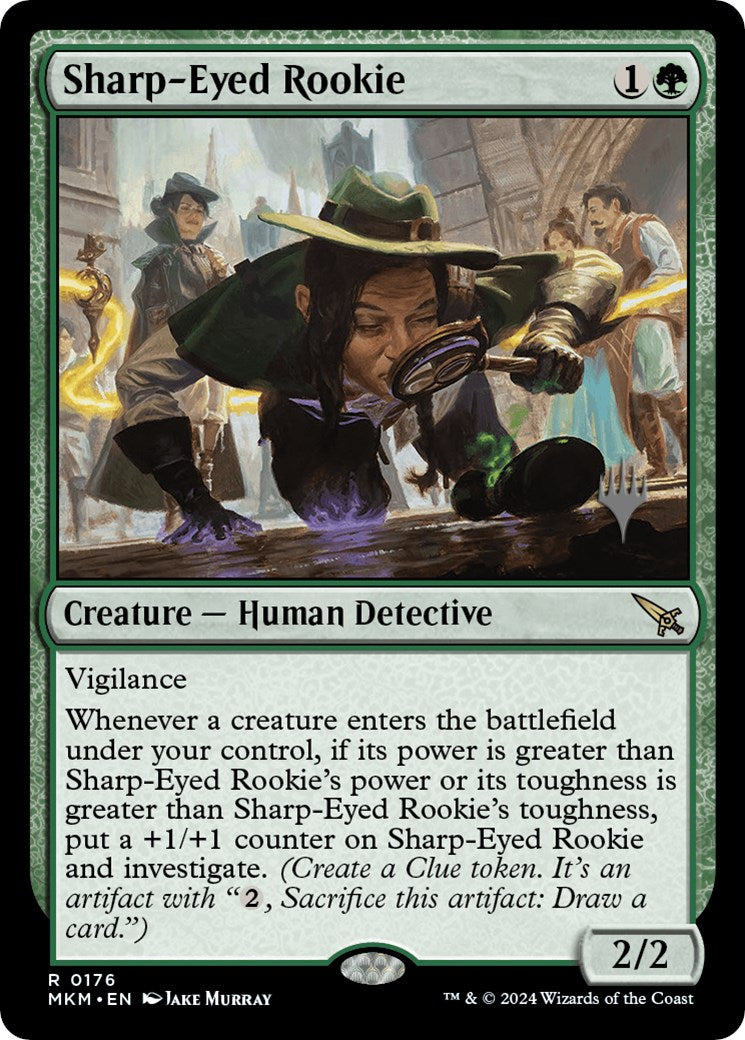 Sharp-Eyed Rookie (Promo Pack) [Murders at Karlov Manor Promos] | Lots Moore NSW