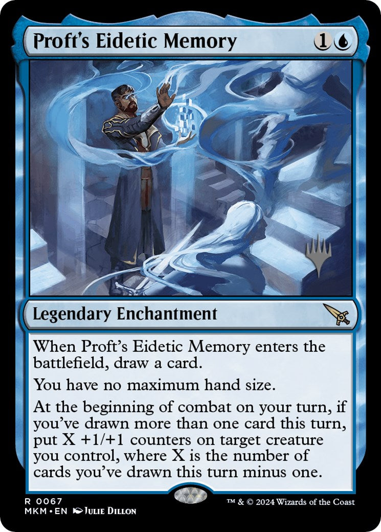 Proft's Eidetic Memory (Promo Pack) [Murders at Karlov Manor Promos] | Lots Moore NSW