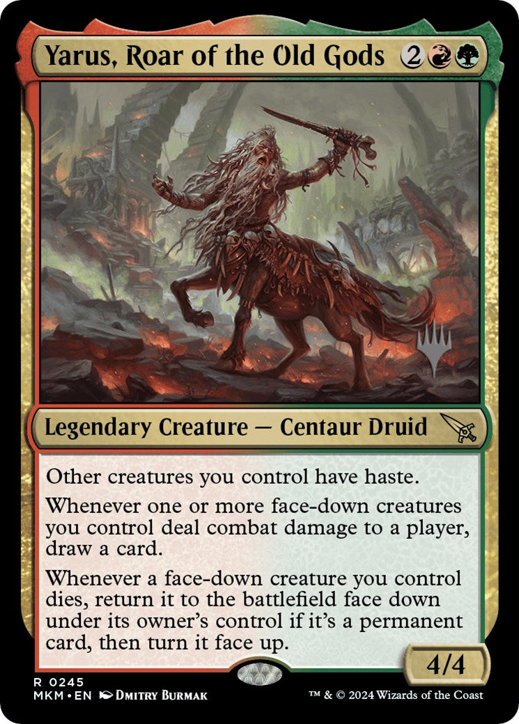 Yarus, Roar of the Old Gods (Promo Pack) [Murders at Karlov Manor Promos] | Lots Moore NSW