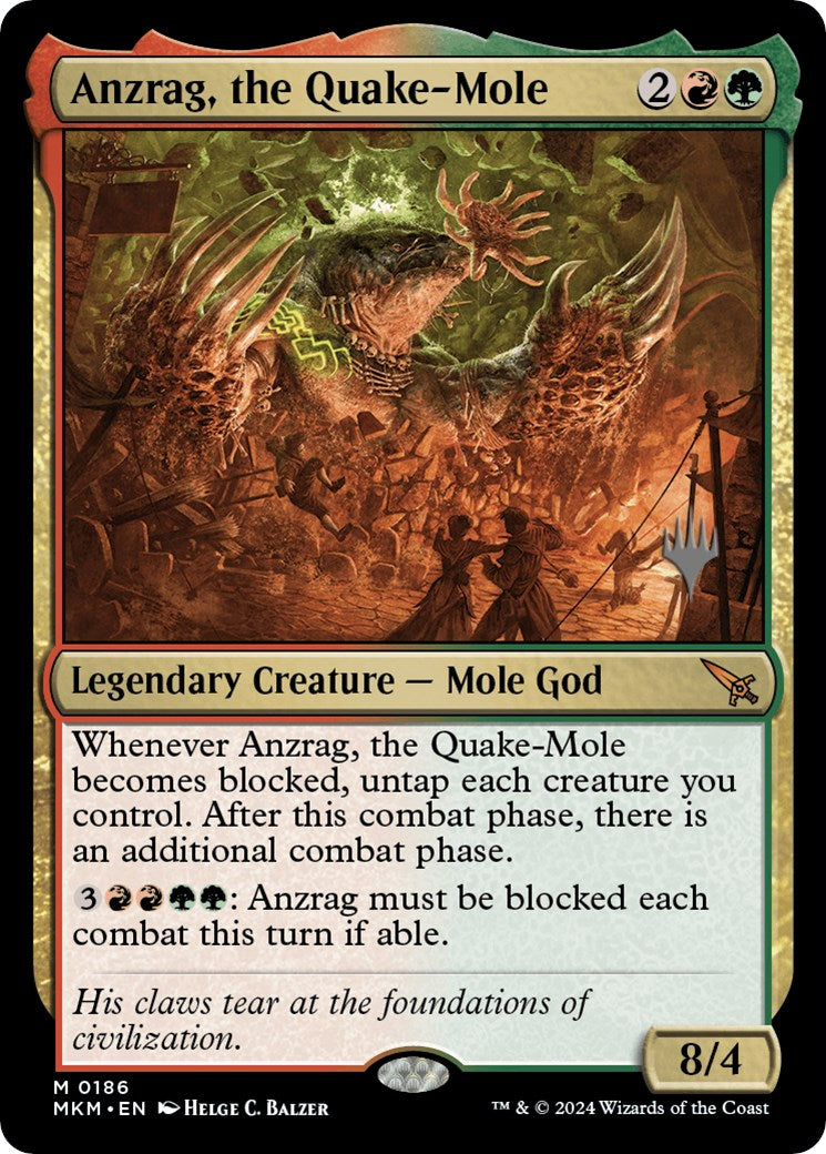 Anzrag, the Quake-Mole (Promo Pack) [Murders at Karlov Manor Promos] | Lots Moore NSW