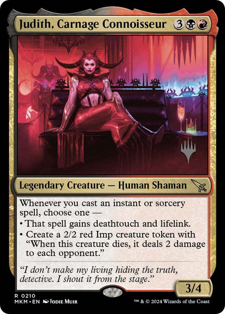 Judith, Carnage Connoisseur (Promo Pack) [Murders at Karlov Manor Promos] | Lots Moore NSW