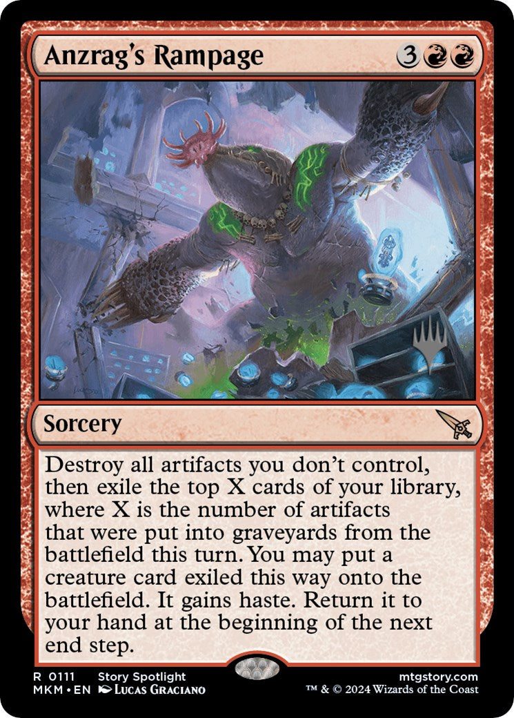 Anzrag's Rampage (Promo Pack) [Murders at Karlov Manor Promos] | Lots Moore NSW