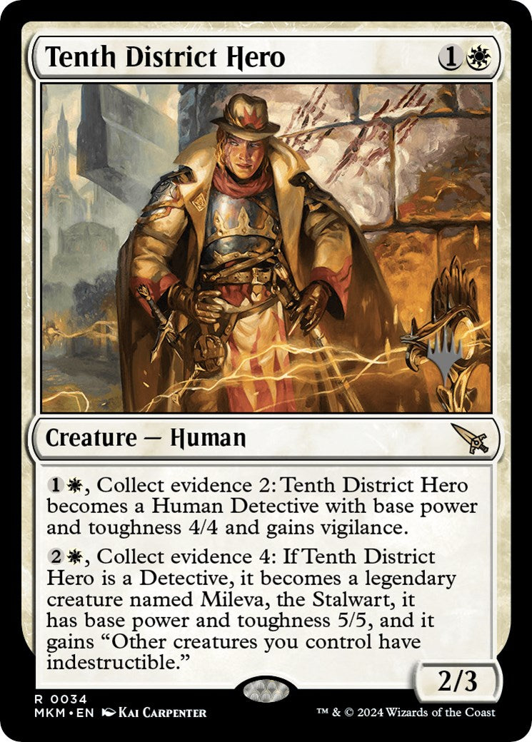 Tenth District Hero (Promo Pack) [Murders at Karlov Manor Promos] | Lots Moore NSW