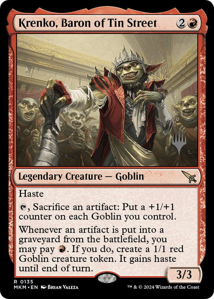 Krenko, Baron of Tin Street (Promo Pack) [Murders at Karlov Manor Promos] | Lots Moore NSW