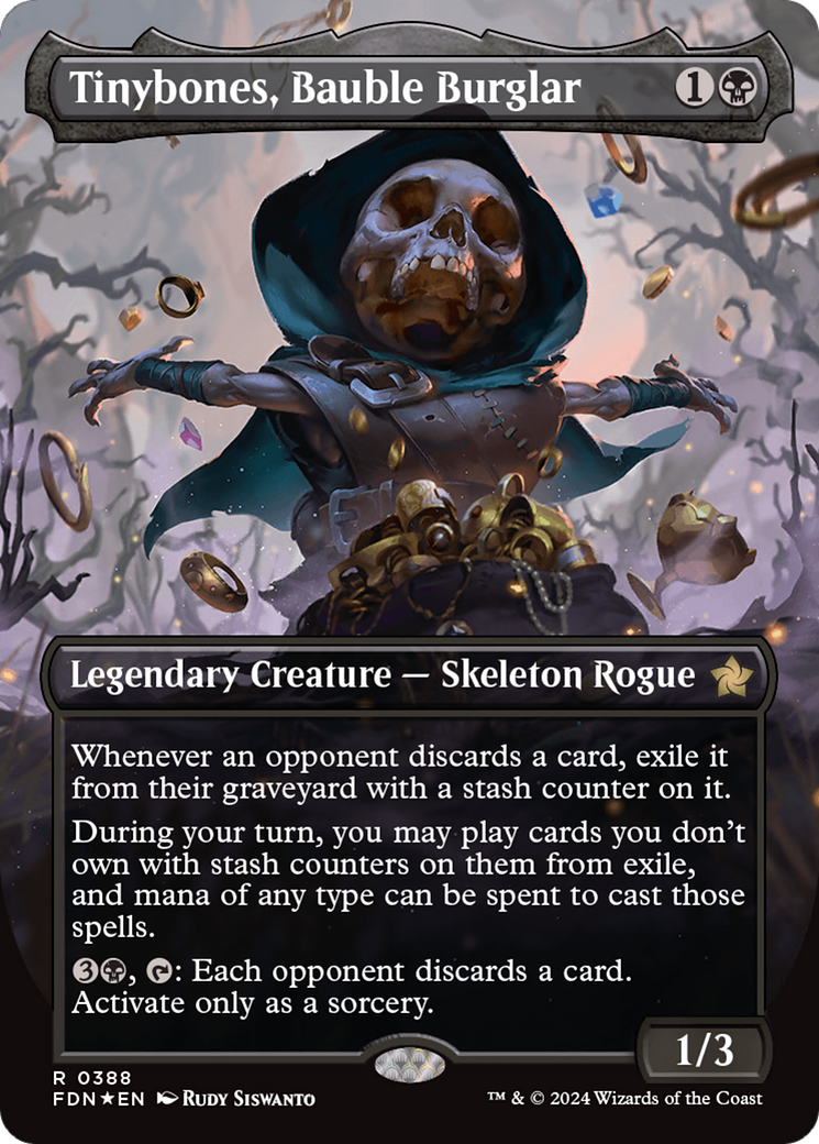 Tinybones, Bauble Burglar (Borderless) (Mana Foil) [Foundations] | Lots Moore NSW