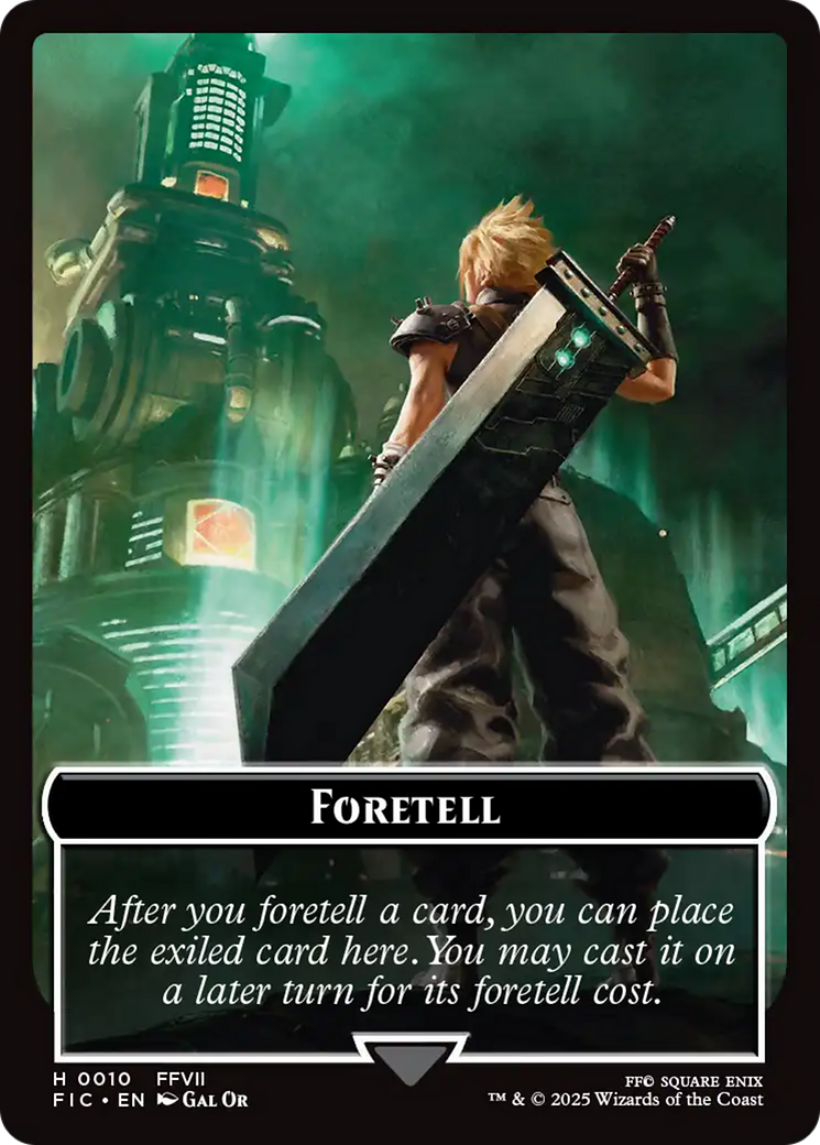 Foretell // Treasure Double-Sided Token [FINAL FANTASY Commander Tokens] | Lots Moore NSW