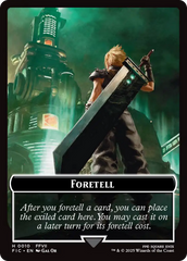 Foretell // Treasure Double-Sided Token [FINAL FANTASY Commander Tokens] | Lots Moore NSW