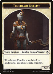 Zombie // Trueheart Duelist Double-Sided Token [Amonkhet Tokens] | Lots Moore NSW