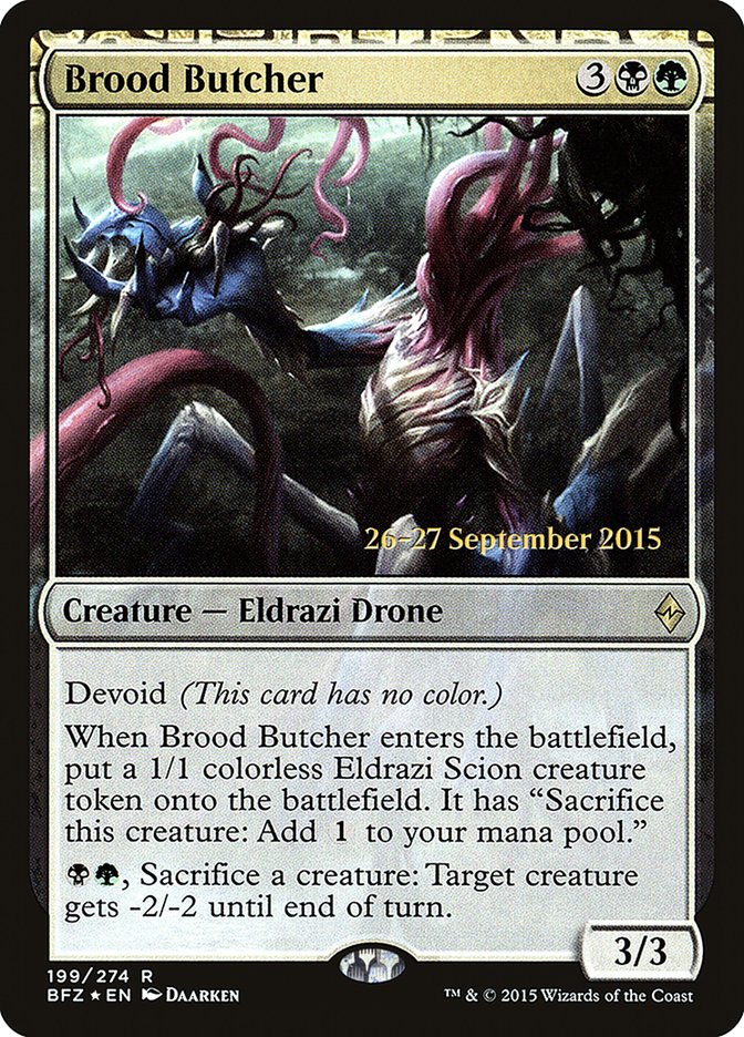 Brood Butcher [Battle for Zendikar Prerelease Promos] | Lots Moore NSW