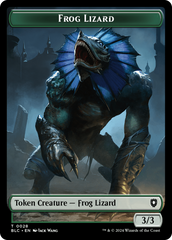Storm Crow // Frog Lizard Double-Sided Token [Bloomburrow Commander Tokens] | Lots Moore NSW