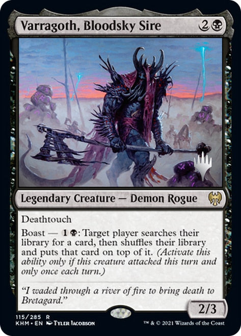 Varragoth, Bloodsky Sire (Promo Pack) [Kaldheim Promos] | Lots Moore NSW