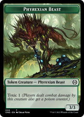 Phyrexian Mite (012) // Phyrexian Beast Double-Sided Token [Phyrexia: All Will Be One Tokens] | Lots Moore NSW