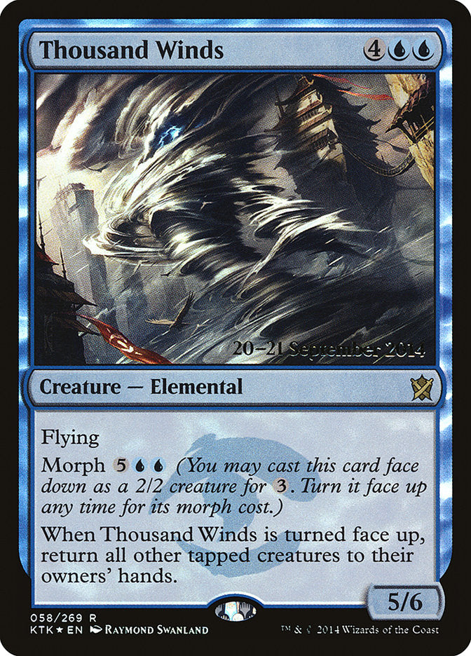 Thousand Winds [Khans of Tarkir Prerelease Promos] | Lots Moore NSW