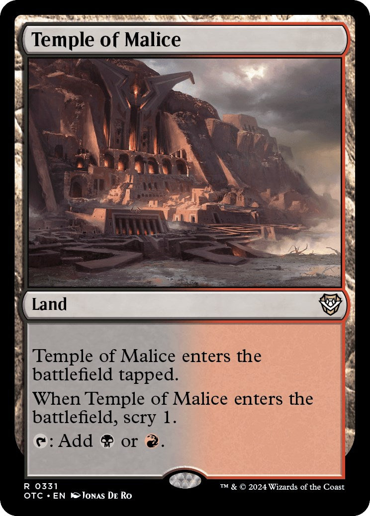 Temple of Malice [Outlaws of Thunder Junction Commander] | Lots Moore NSW