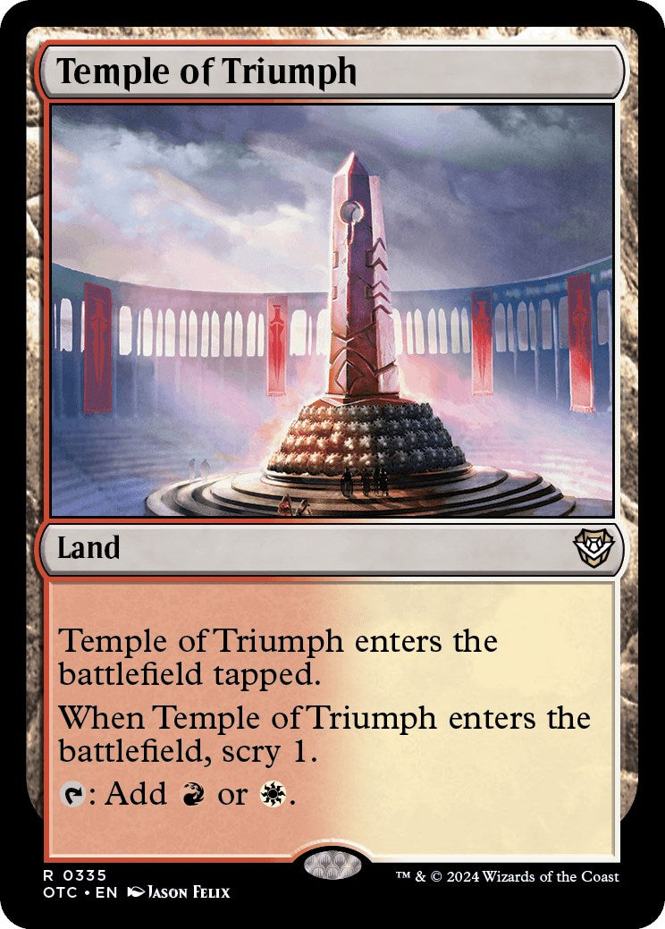 Temple of Triumph [Outlaws of Thunder Junction Commander] | Lots Moore NSW