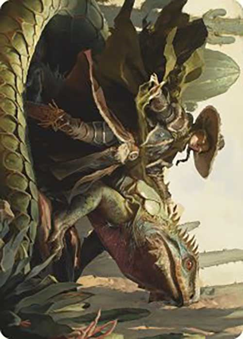 Outcaster Trailblazer Art Card [Outlaws of Thunder Junction Art Series] | Lots Moore NSW