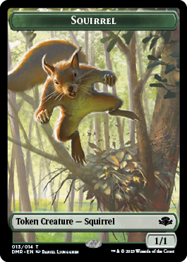 Zombie // Squirrel Double-Sided Token [Dominaria Remastered Tokens] | Lots Moore NSW