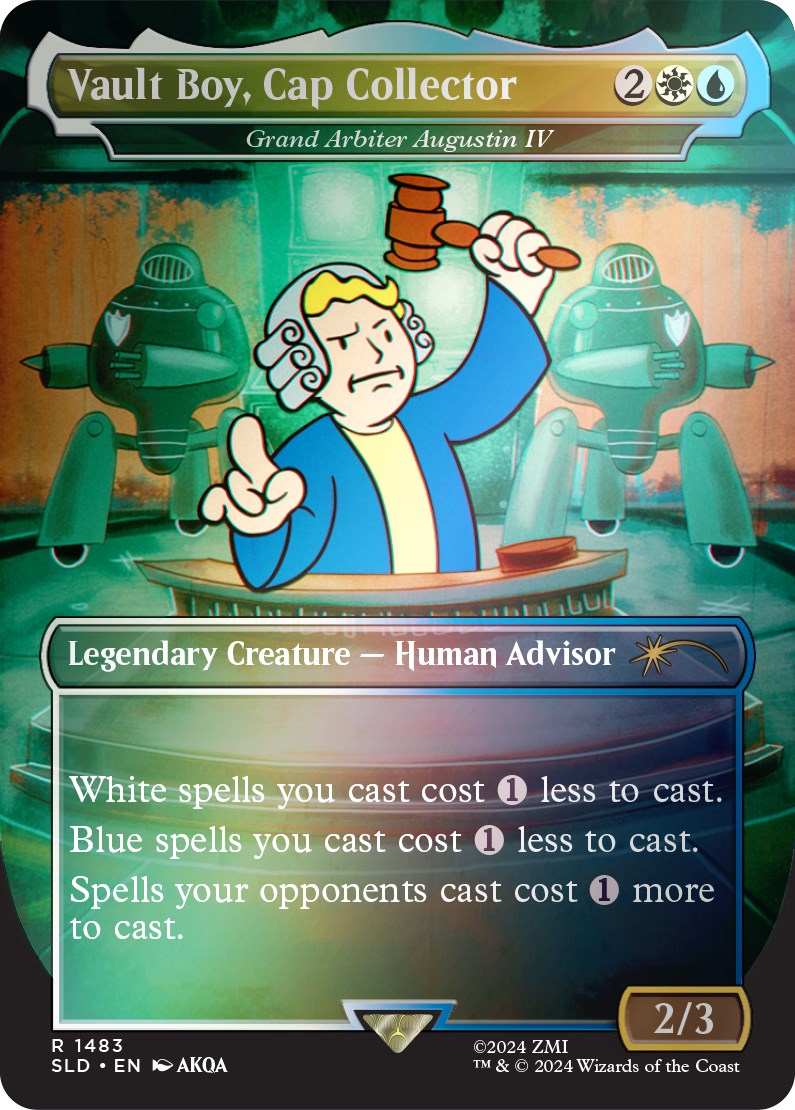 Vault Boy, Cap Collector - Grand Arbiter Augustin IV (Rainbow Foil) [Secret Lair Drop Series] | Lots Moore NSW