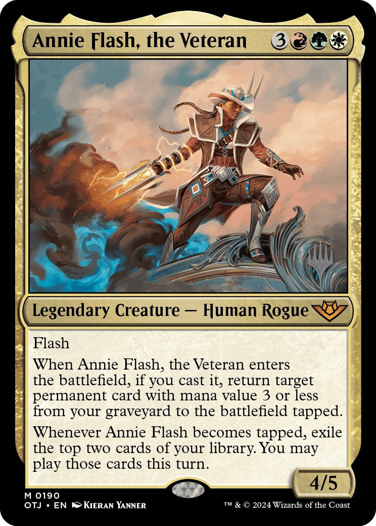 Annie Flash, the Veteran (Promo Pack) [Outlaws of Thunder Junction Promos] | Lots Moore NSW