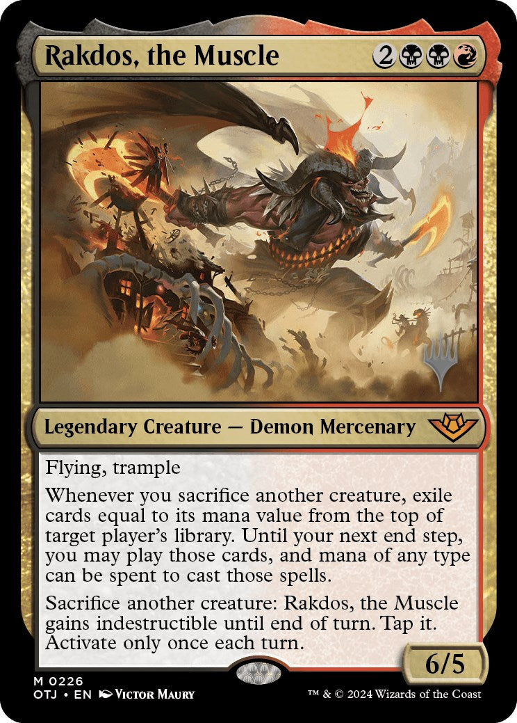 Rakdos, the Muscle (Promo Pack) [Outlaws of Thunder Junction Promos] | Lots Moore NSW