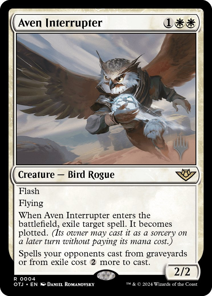 Aven Interrupter (Promo Pack) [Outlaws of Thunder Junction Promos] | Lots Moore NSW