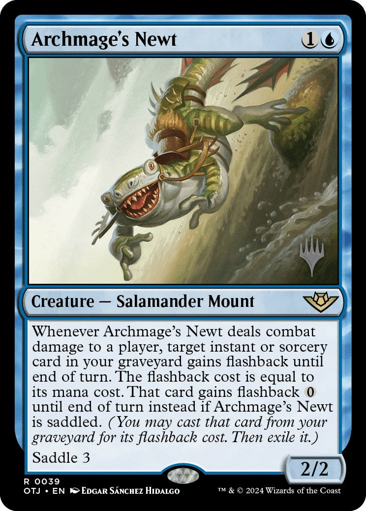 Archmage's Newt (Promo Pack) [Outlaws of Thunder Junction Promos] | Lots Moore NSW