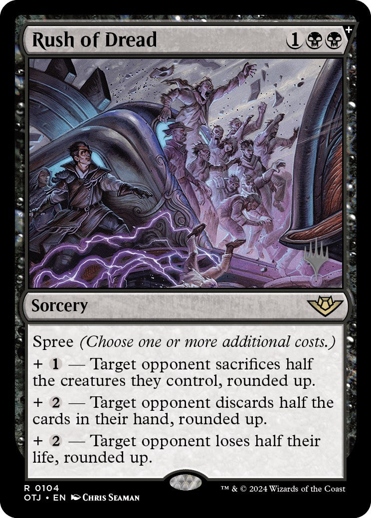 Rush of Dread (Promo Pack) [Outlaws of Thunder Junction Promos] | Lots Moore NSW