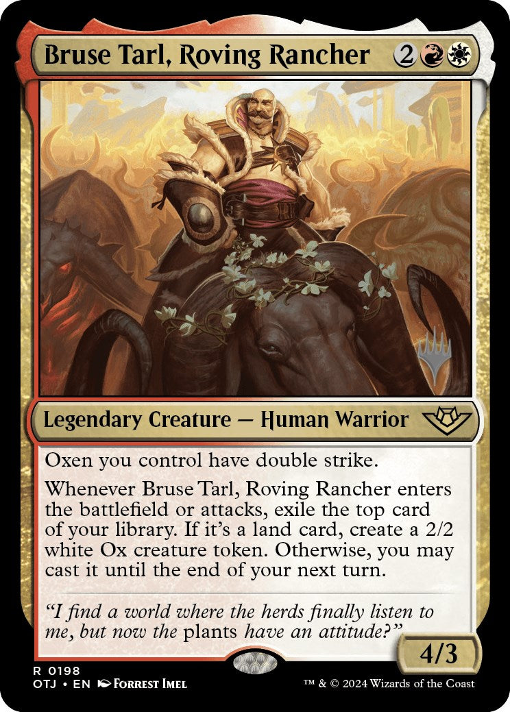 Bruse Tarl, Roving Rancher (Promo Pack) [Outlaws of Thunder Junction Promos] | Lots Moore NSW