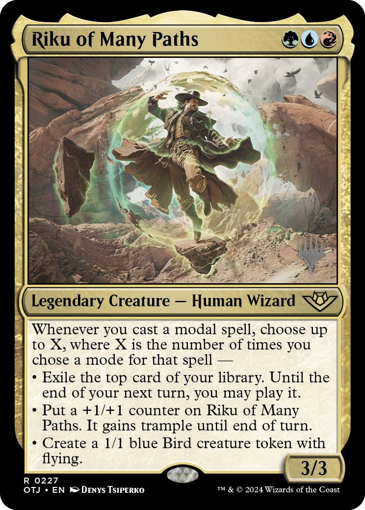 Riku of Many Paths (Promo Pack) [Outlaws of Thunder Junction Promos] | Lots Moore NSW