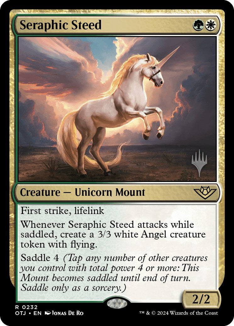 Seraphic Steed (Promo Pack) [Outlaws of Thunder Junction Promos] | Lots Moore NSW