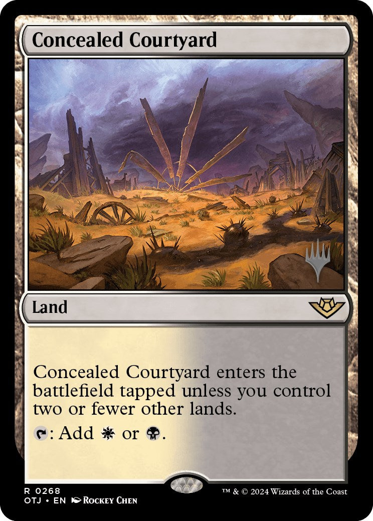 Concealed Courtyard (Promo Pack) [Outlaws of Thunder Junction Promos] | Lots Moore NSW