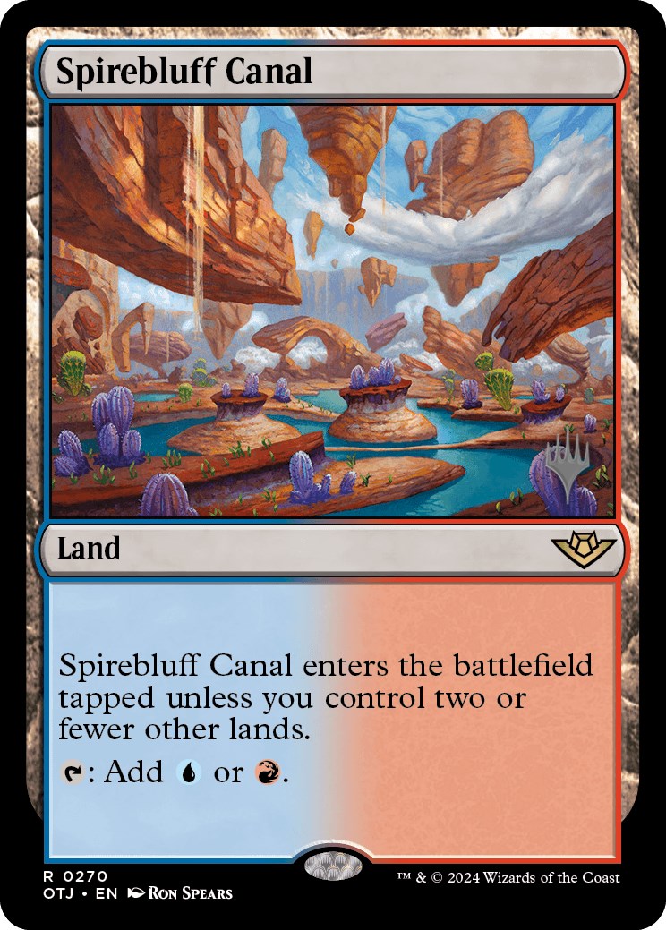 Spirebluff Canal (Promo Pack) [Outlaws of Thunder Junction Promos] | Lots Moore NSW