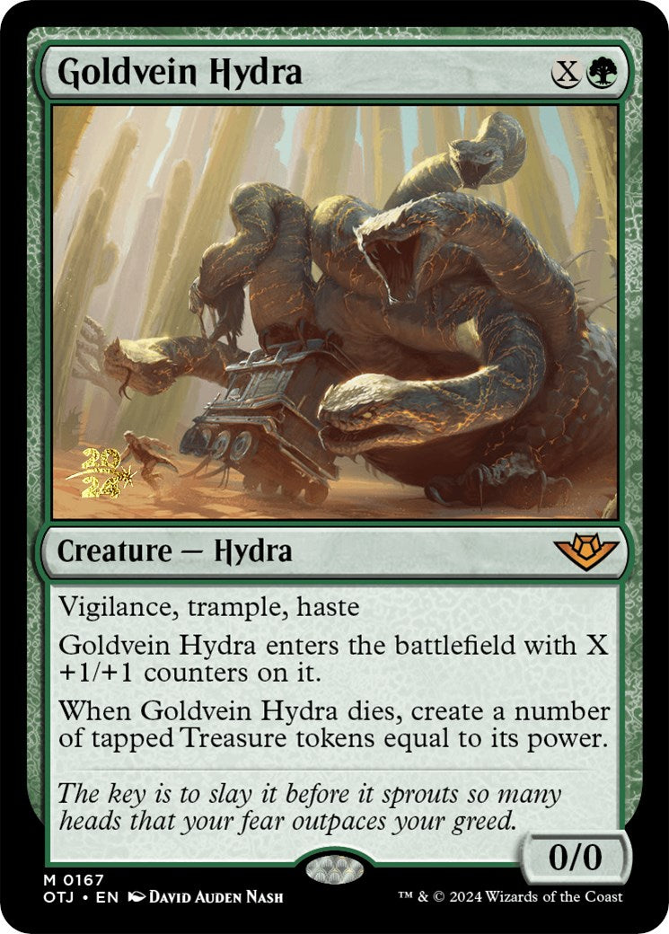 Goldvein Hydra [Outlaws of Thunder Junction Prerelease Promos] | Lots Moore NSW