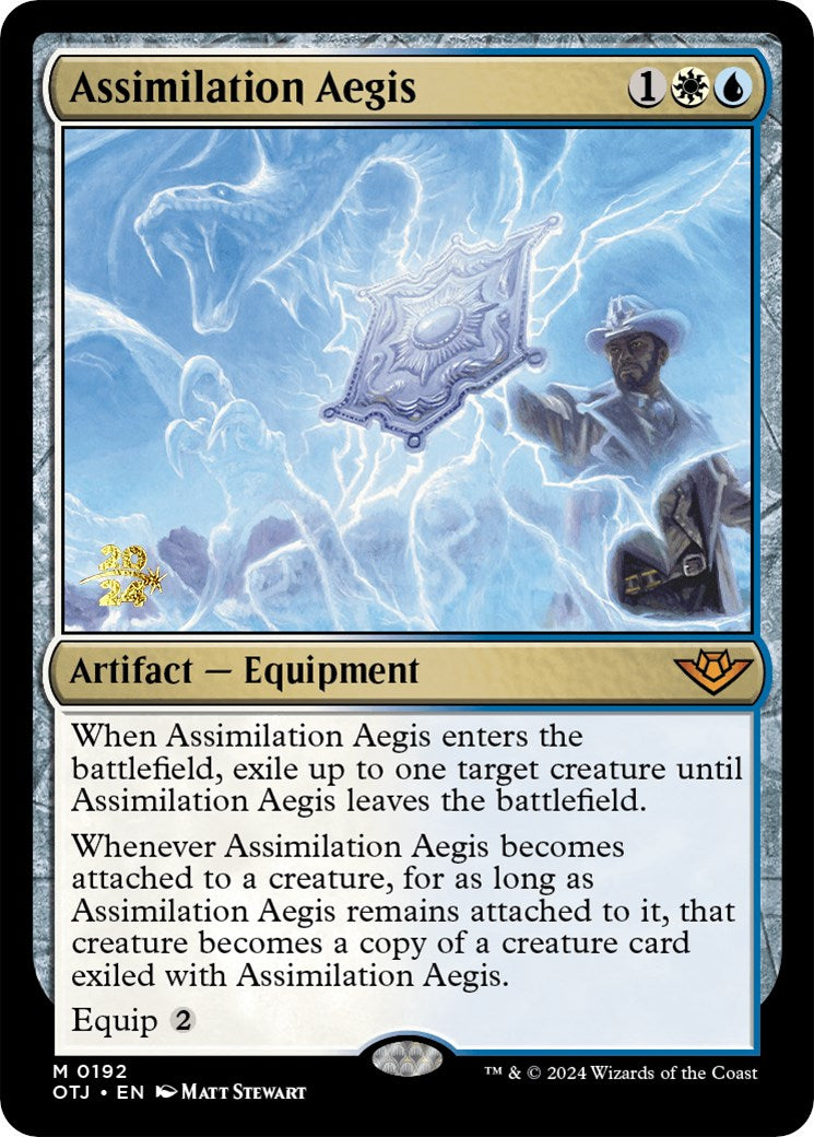 Assimilation Aegis [Outlaws of Thunder Junction Prerelease Promos] | Lots Moore NSW