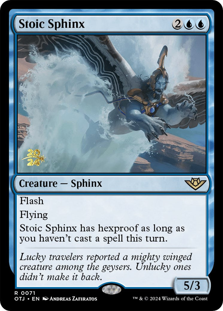 Stoic Sphinx [Outlaws of Thunder Junction Prerelease Promos] | Lots Moore NSW