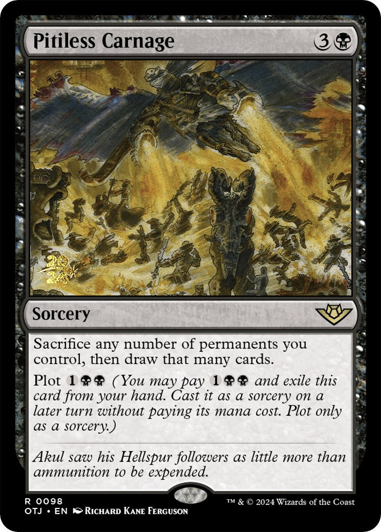 Pitiless Carnage [Outlaws of Thunder Junction Prerelease Promos] | Lots Moore NSW