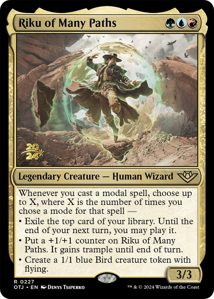 Riku of Many Paths [Outlaws of Thunder Junction Prerelease Promos] | Lots Moore NSW