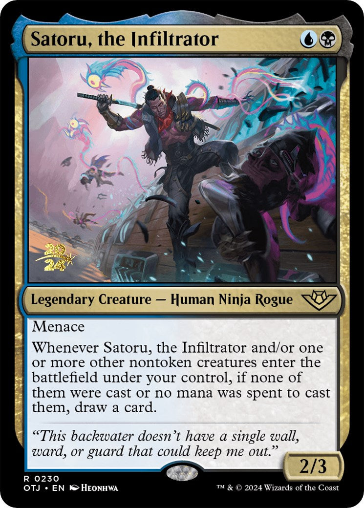 Satoru, the Infiltrator [Outlaws of Thunder Junction Prerelease Promos] | Lots Moore NSW