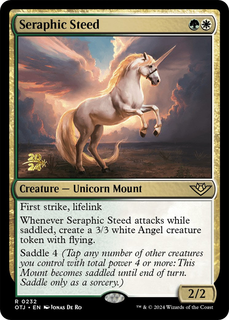 Seraphic Steed [Outlaws of Thunder Junction Prerelease Promos] | Lots Moore NSW