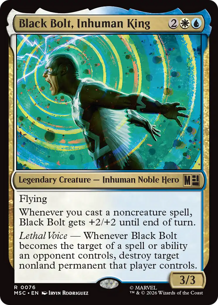 Black Bolt, Inhuman King (Surge Foil) [Marvel Super Heroes Commander] | Lots Moore NSW