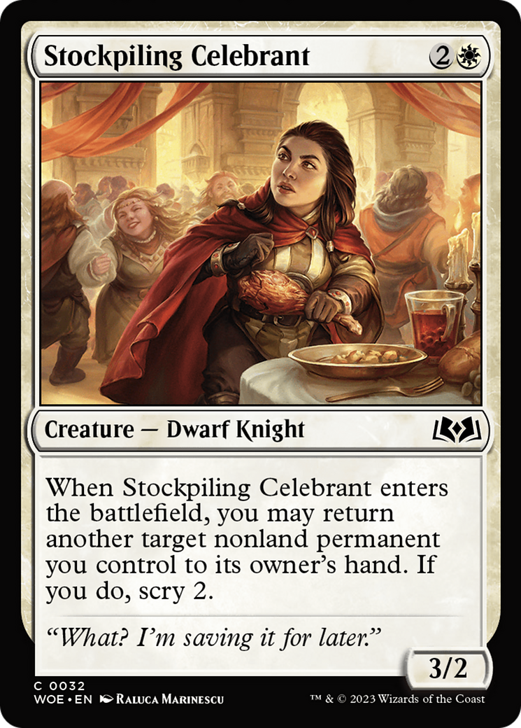 Stockpiling Celebrant [Wilds of Eldraine] | Lots Moore NSW