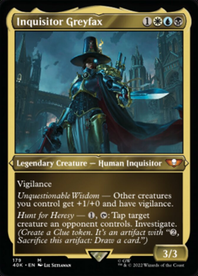 Inquisitor Greyfax (Display Commander) (Surge Foil) [Warhammer 40,000] | Lots Moore NSW