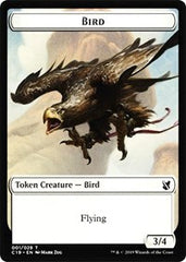Bird (001) // Sculpture Double-Sided Token [Commander 2019 Tokens] | Lots Moore NSW