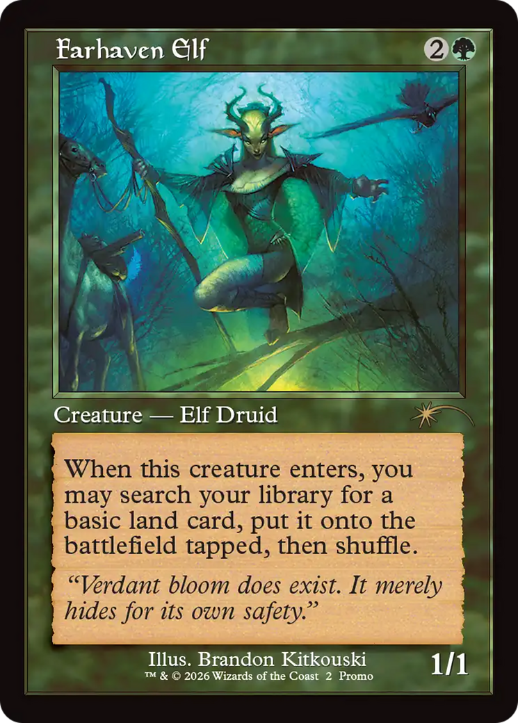 Farhaven Elf (Retro Frame) [Wizards Play Network 2026] | Lots Moore NSW