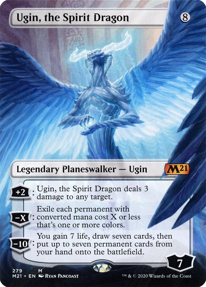 Ugin, the Spirit Dragon (279) (Borderless) [Core Set 2021] | Lots Moore NSW