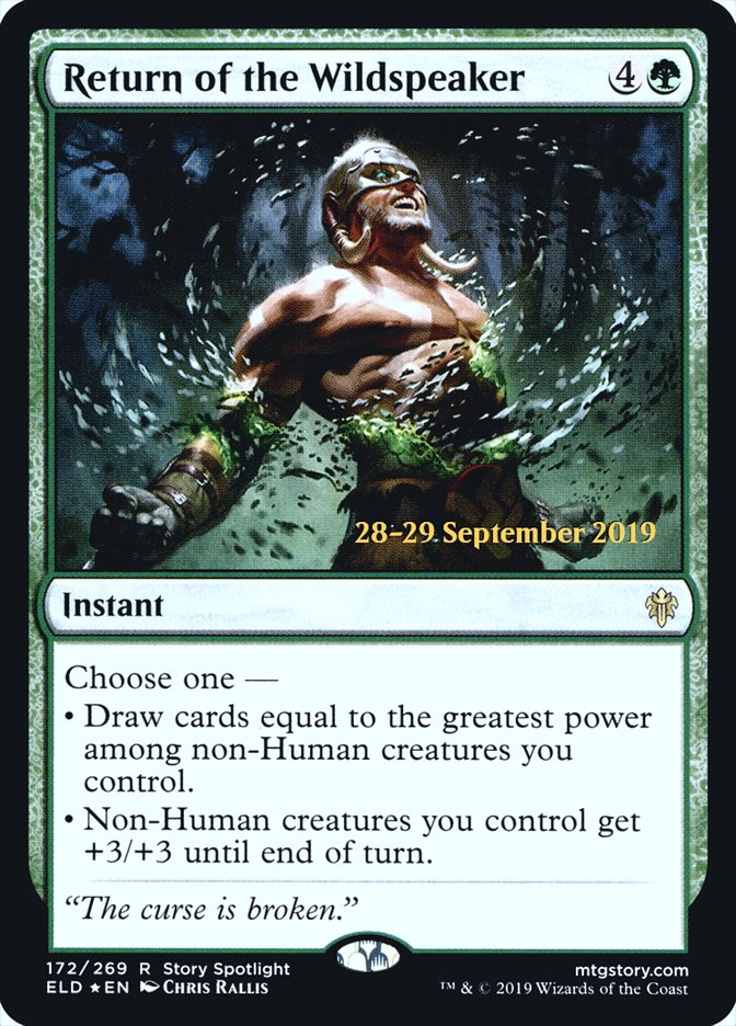 Return of the Wildspeaker [Throne of Eldraine Prerelease Promos] | Lots Moore NSW
